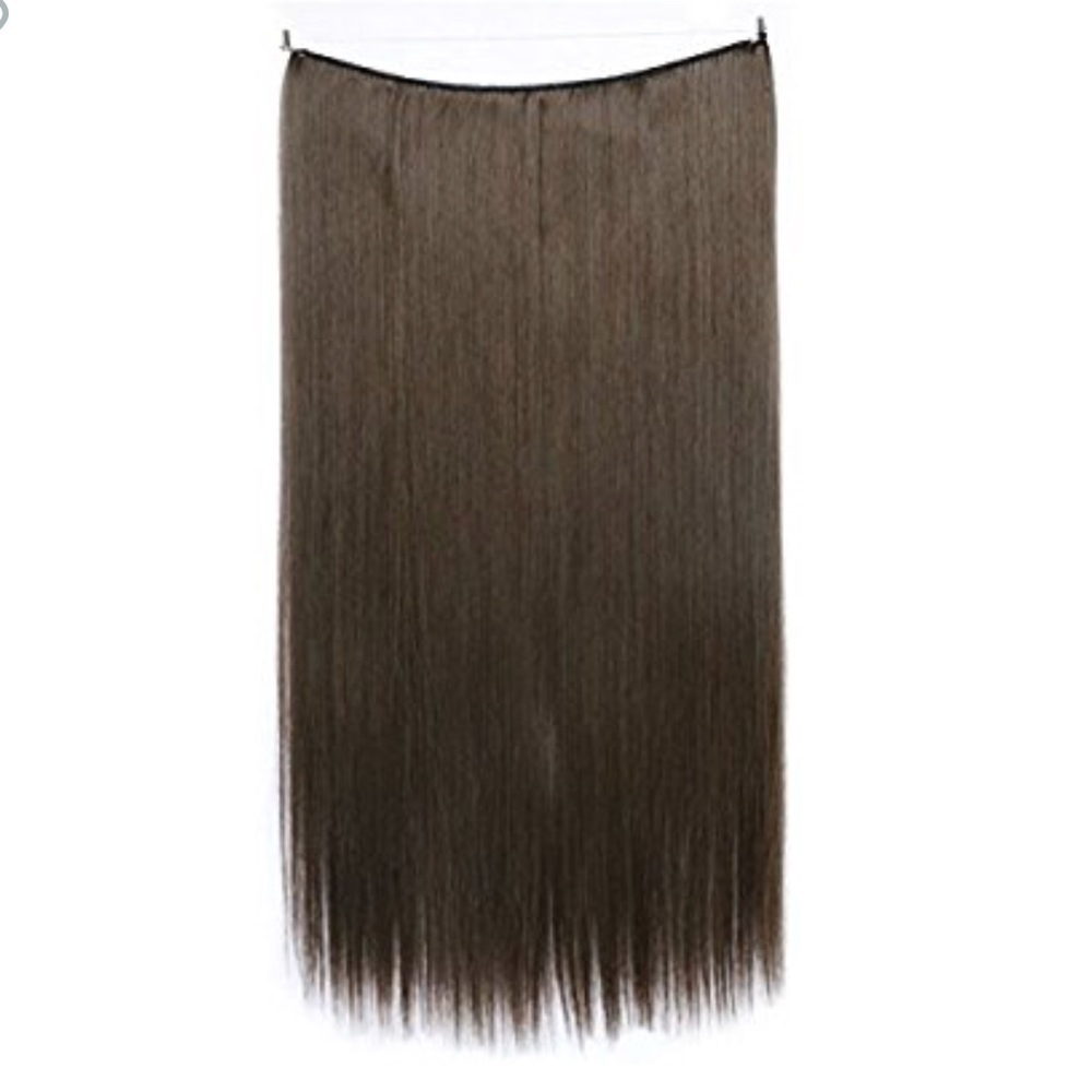 Medium Ash Brown 22” Halo Hair Extensions